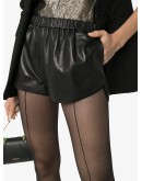 leather shorts