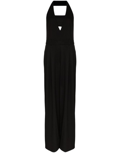 halter neck wide leg jumpsuit
