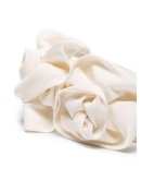 Triple Rosette silk faille headband