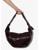 patent-leather shoulder bag
