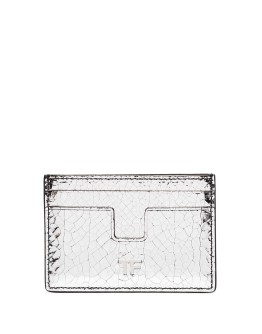 logo plaque metallic cardholder