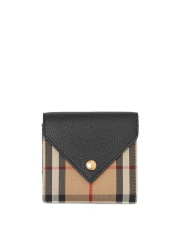 Vintage Check tri-fold wallet