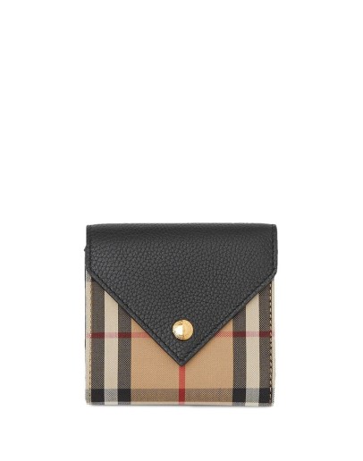 Vintage Check tri-fold wallet