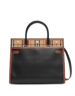 medium Vintage Check Title tote