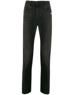 logo-print skinny-fit jeans