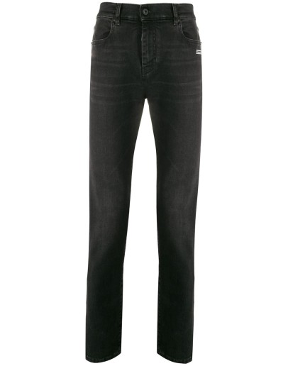 logo-print skinny-fit jeans