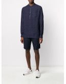 natural flax shorts
