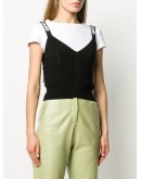 logo strap cropped top