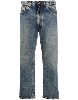 mid-rise cropped leg jeans