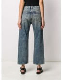 mid-rise cropped leg jeans