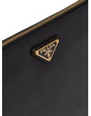 logo plaque pouch