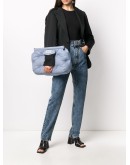high-waist belted jeans
