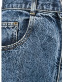 high-waist belted jeans
