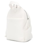 quilted-effect logo-patch mini backpack
