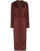 Fluid belted trench coat