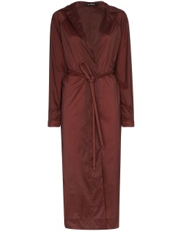 Fluid belted trench coat