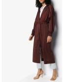 Fluid belted trench coat