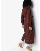 Fluid belted trench coat