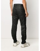 eyelet detail loose fit jeans