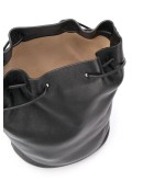 stitching detail bucket bag