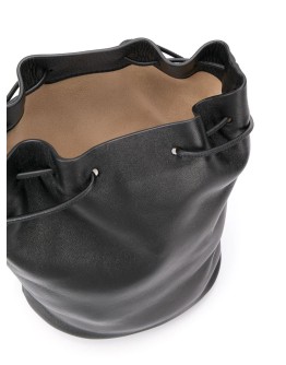 stitching detail bucket bag
