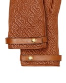 quilted monogram gloves