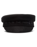Black To The Moon baker hat