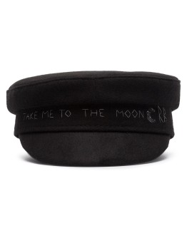 Black To The Moon baker hat