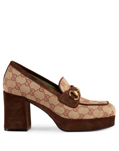 GG platform mid-heel loafers