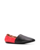 colour-block ballerina shoe