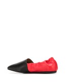 colour-block ballerina shoe