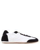 two-tone monogram leather sneakers
