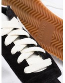 two-tone monogram leather sneakers