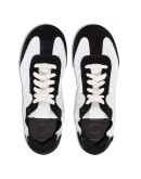 two-tone monogram leather sneakers