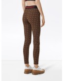 monogram print stretch leggings