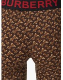 monogram print stretch leggings