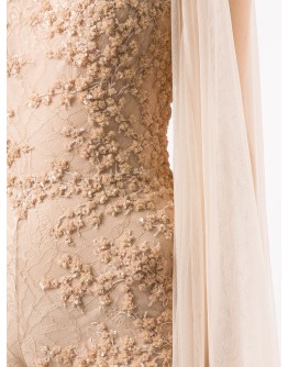 embroidered long-sleeve jumpsuit