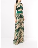 embroidered sleeveless jumpsuit