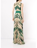 embroidered sleeveless jumpsuit