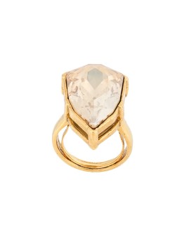 Gallery crystal-embellished ring