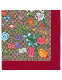 Flora pattern scarf