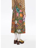 Flora pattern A-line skirt
