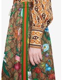 Flora pattern A-line skirt