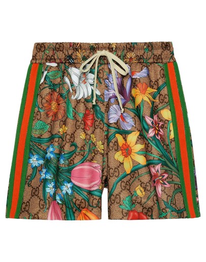 GG Flora print shorts