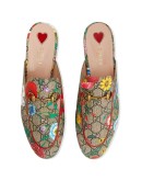 Princetown GG Flora print slippers