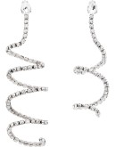 crystal spiral earrings