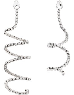 crystal spiral earrings