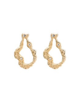 Diana 18kt gold-plated crystal drop earrings