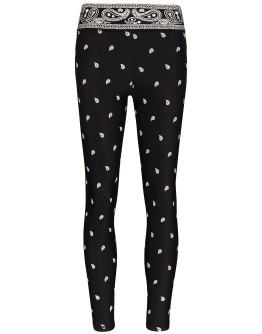 paisley print performance leggings