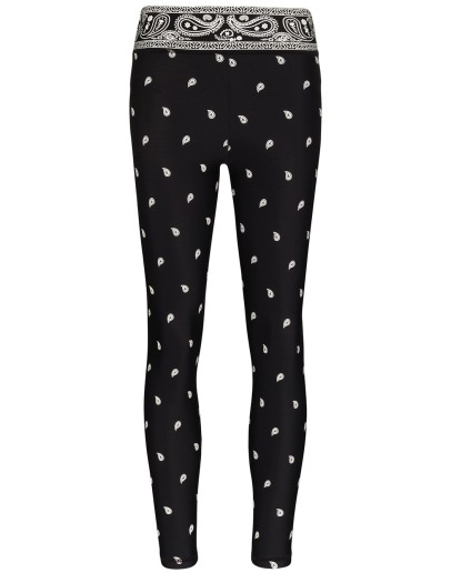 paisley print performance leggings